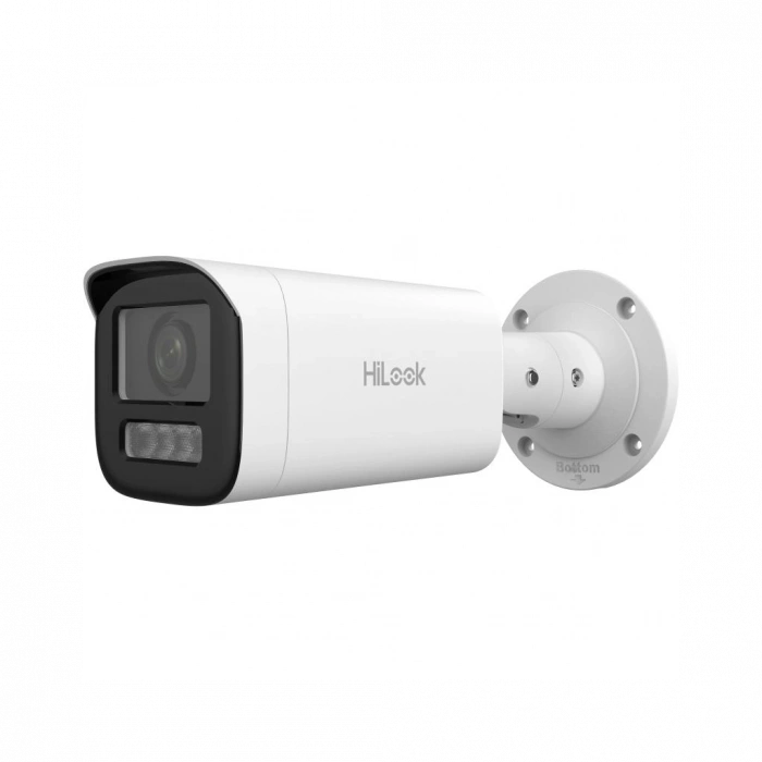 HILOOK IPC-B640HA-LZU, 4Mpix, 2,8-12mm  Motorize Lens, H265+, Dual Light, 50Mt Gece Görüşü, Dahili Mikrofon, PoE, IP67, IK10, Bullet, IP Kamera