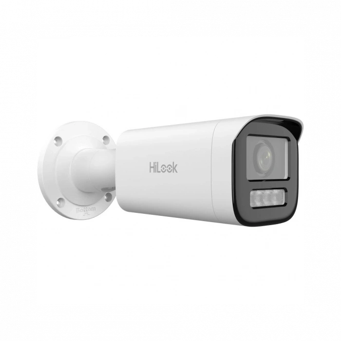 HILOOK IPC-B640HA-LZU, 4Mpix, 2,8-12mm  Motorize Lens, H265+, Dual Light, 50Mt Gece Görüşü, Dahili Mikrofon, PoE, IP67, IK10, Bullet, IP Kamera