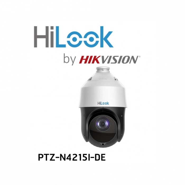 HILOOK PTZ-N4215I-DE, 2Mpix, 5-75mm Motorize Lens, 15X Optik Zoom, 100Mt Gece Görüşü, SD Kart, PoE, Ses Giriş Çıkış, H265+, Speed Dome, PTZ IP Kamera (Ayak Dahil)