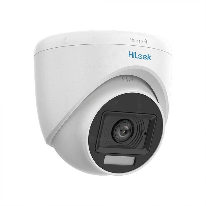 HILOOK THC-T129-LPS, 2Mpix, 2.8mm Lens, 20Mt Gece Görüşü, Color Vu, Dahili Mikrofon, Dome Kamera