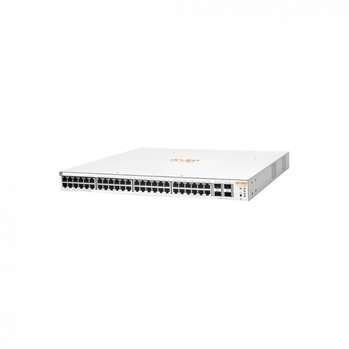 HP Aruba Instant On, JL686B, 1930-48G, 48Port, GigaBit, PoE 370W, 4 Port Gigabit SFP, Yönetilebilir, Rack Mount Switch