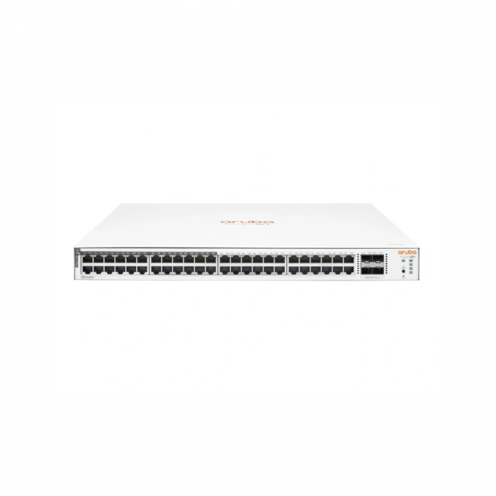 HP Aruba Instant On, JL815A, 1830-48G, 48Port, GigaBit, 24 Port PoE 370W, 4 Port Gigabit SFP, Yönetilebilir, Rack Mount Switch