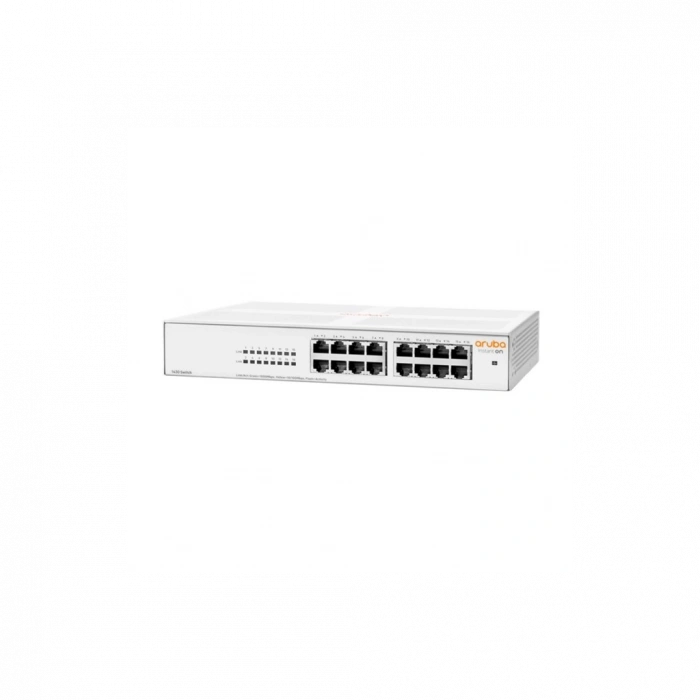 HP Aruba Instant On, R8R47A, 1430-16G, 16Port, GigaBit, Yönetilemez, Masaüstü Switch