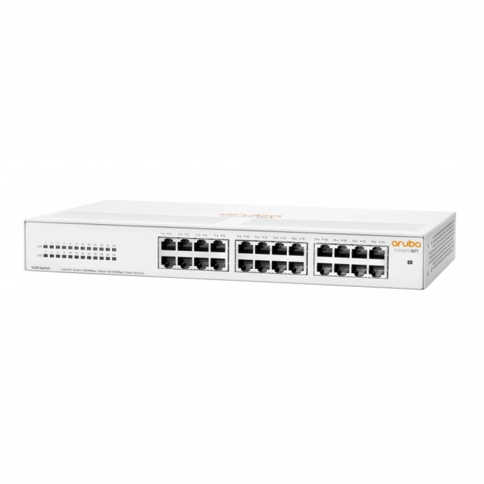 HP Aruba Instant On, R8R49A, 1430-24G, 24Port, GigaBit, Yönetilemez, Rack Mount Switch