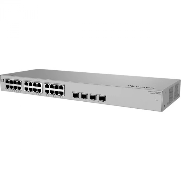 HUAWEI 24port eKIT S220S-24T4JX GIGABIT 2xSFP/2xSFP  Yönetilebilir Switch RackMount Layer2