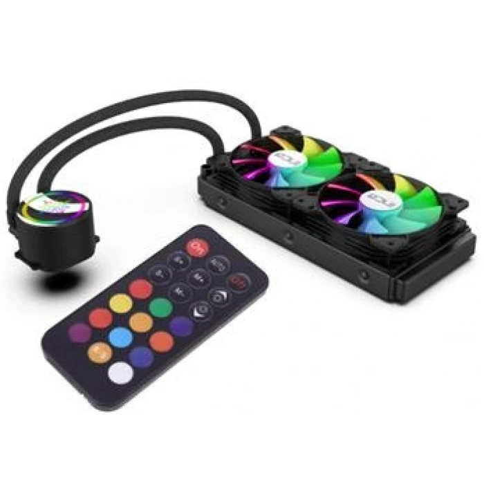 Inca ISS-02XN Intel-amd 2X120MM Argb LED Fanlı Am5 Control Remote Cpu Liquid Cooler