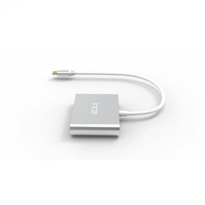 INCA ITPC-04TX 0.15metre TYPE-C - HDMI Görüntü Adaptörü Gümüş 100W