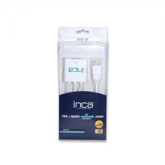 INCA IVTH-01 0.15metre VGA- HDMI Görüntü Adaptörü Beyaz 1080p