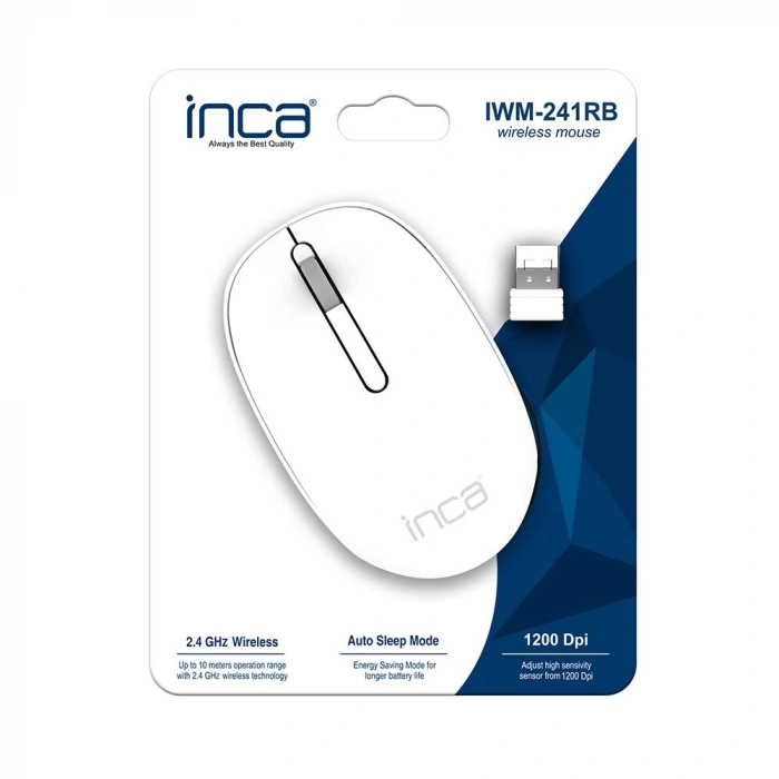 INCA IWM-241RB Kablosuz 1200dpi Beyaz Mouse