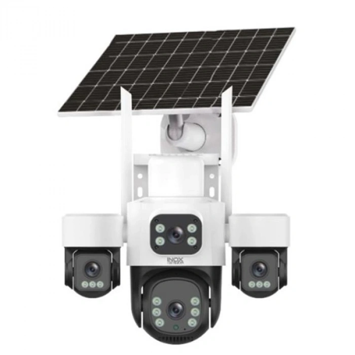 INOX 3MP 4Lens PT Speed Dome 3.6mm IP Solar Kamera E-Sim X14