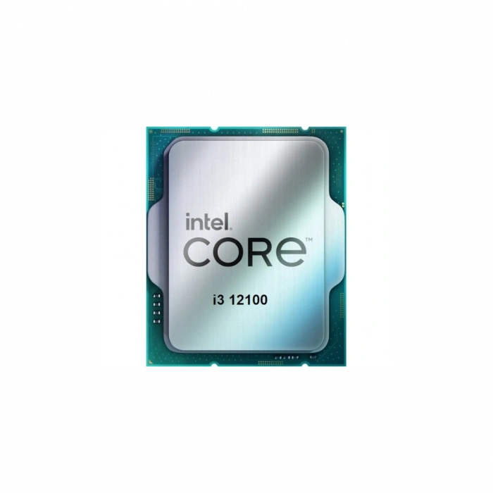 INTEL i3-12100 4 Core, 3.30Ghz, 12Mb, 89W,  LGA1700,12.Nesil, TRAY, (Dahili Grafik VAR, Fan YOK)
