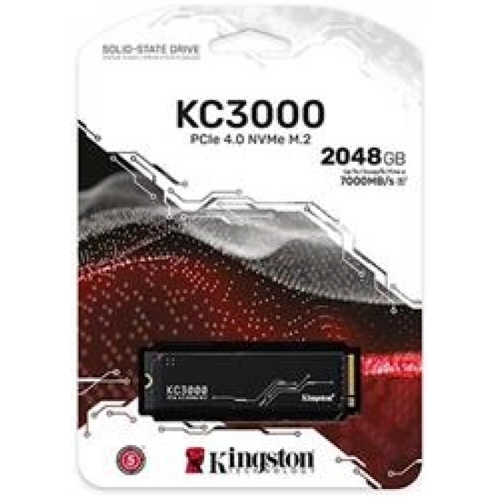 Kingston 2TB KC3000 7000MB-7000MB-S PCIe 4.0 NVMe M.2 SSD Disk SKC3000D-2048G