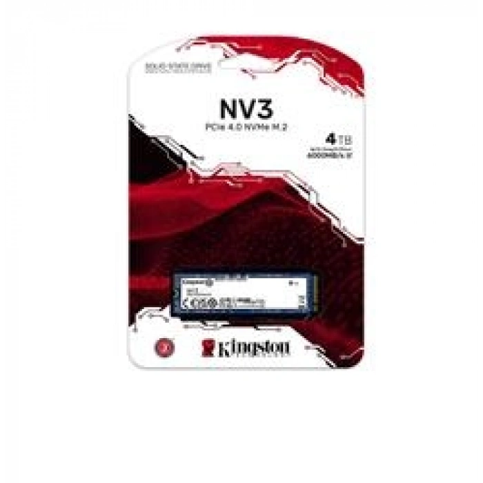 Kingston 4TB NV3 SNV3S-4000G 6000-5000MB-s PCI-Express 4.0 M.2 2280 Ssd Disk