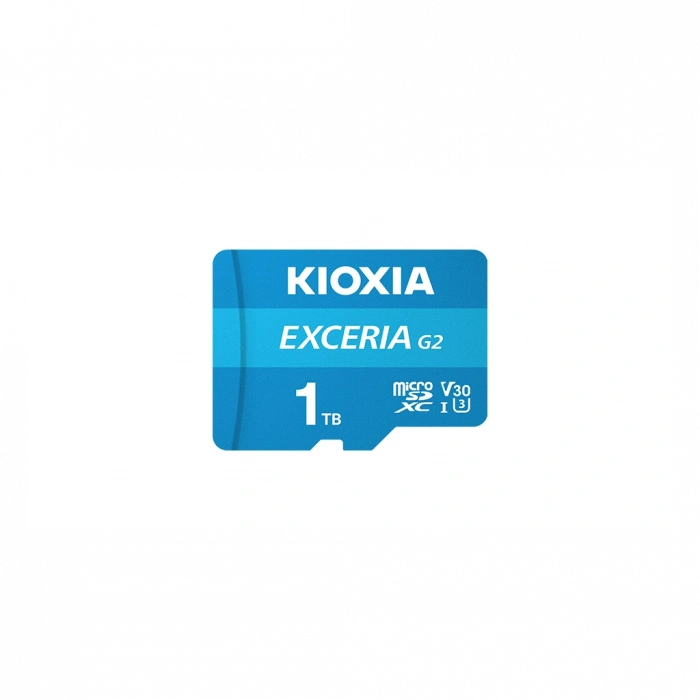 KIOXIA 1TB ExceriaG2, LMEX2L001TG2 U1 V30 4K,  CL10, 100Mb/s, MicroSD Kart Bellek (SD Adaptörlü)