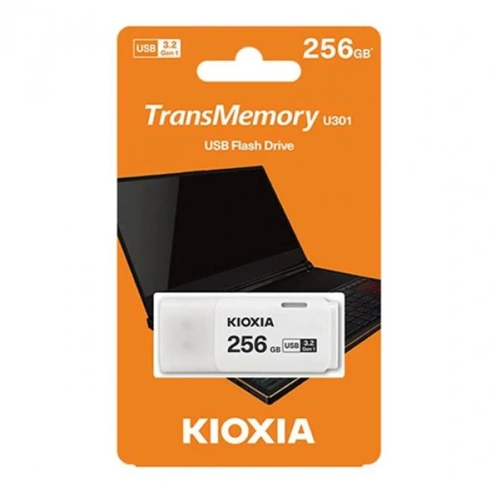 KIOXIA 256gb USB 3.2 U301 LU301W256GG4 Siyah Taşınabilir Bellek