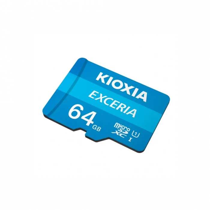 KIOXIA 64GB Exceria, LMEX1L064GG2, UHS-1, CL10, 100Mb/s, MicroSD Kart Bellek (SD Adaptörlü)