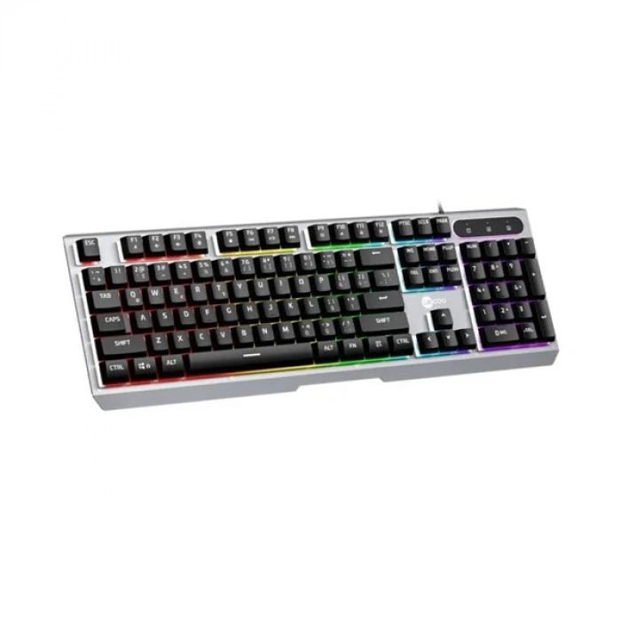 LENOVO LECOO KB121 USB Q Trk Rainbow Aydınlatmalı Mekanik Hisli Metalik Gaming Klavye