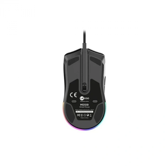 LENOVO LECOO MS109 USB RGB Led Aydınlatmalı 6400dpi Gaming Optic Siyah Mouse