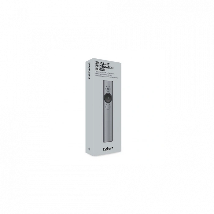 LOGITECH 910-004861, Spotlight Wireless Presenter, Sunum Cihazı (Gri)