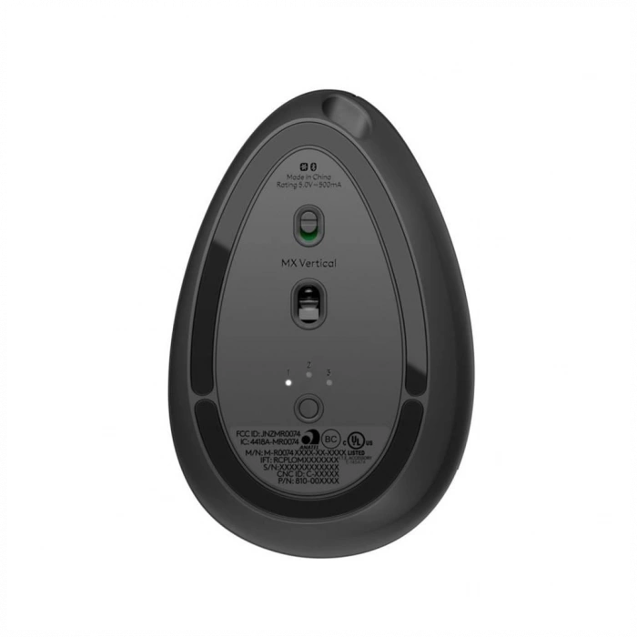 LOGITECH 910-005448, MX VERTICAL, Siyah, Bluetooth, 4000dpi, Lazer, 4 Tuşlu, USB-C den şarj edilebilir, Dikey Ergonomik Mouse