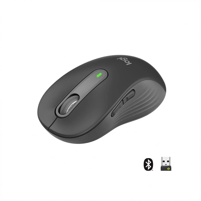 LOGITECH 910-006236, M650L Signature, Siyah, Sağ El, USB Nano 2,4G Kablosuz,4000dpi, Optik, 5 Tuşlu, 24ay Pil Ömrü, Sessiz Mouse