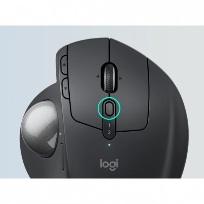 LOGITECH 910-007260, MX ERGO S Trackball Siyah,  Bluetooth, 2048dpi, Optik, 8 Tuşlu, Kablosuz, Mouse