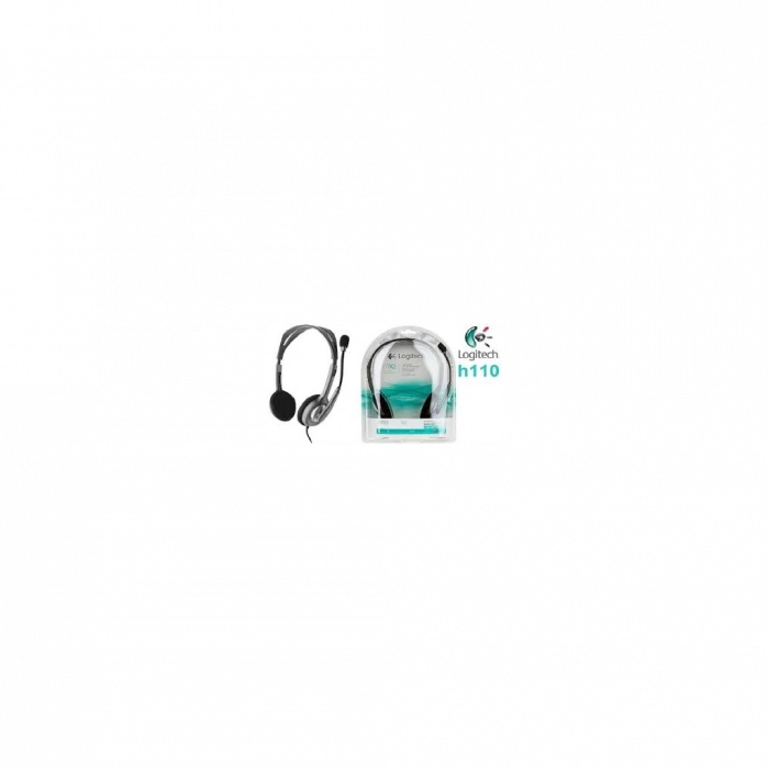 LOGITECH H110, 981-000271, 3,5mm Jac, Çağrı Merkezi, Ofis, Toplantı, Konuşmacı Tipi, Microfonlu Kulaklık