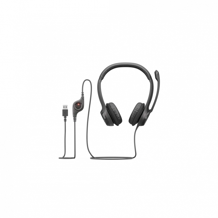 LOGITECH H390, 981-000406, USB, Çağrı Merkezi, Ofis, Toplantı, Konuşmacı Tipi, Microfonlu Kulaklık