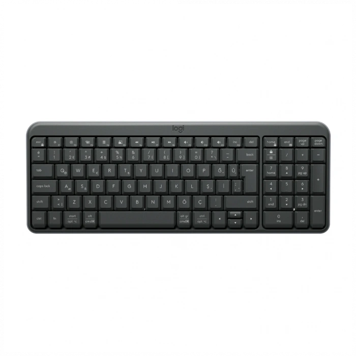LOGITECH K250, Siyah, 920-013460, Bluetooth, Türkçe Q, Multimedya, Kompakt Klavye