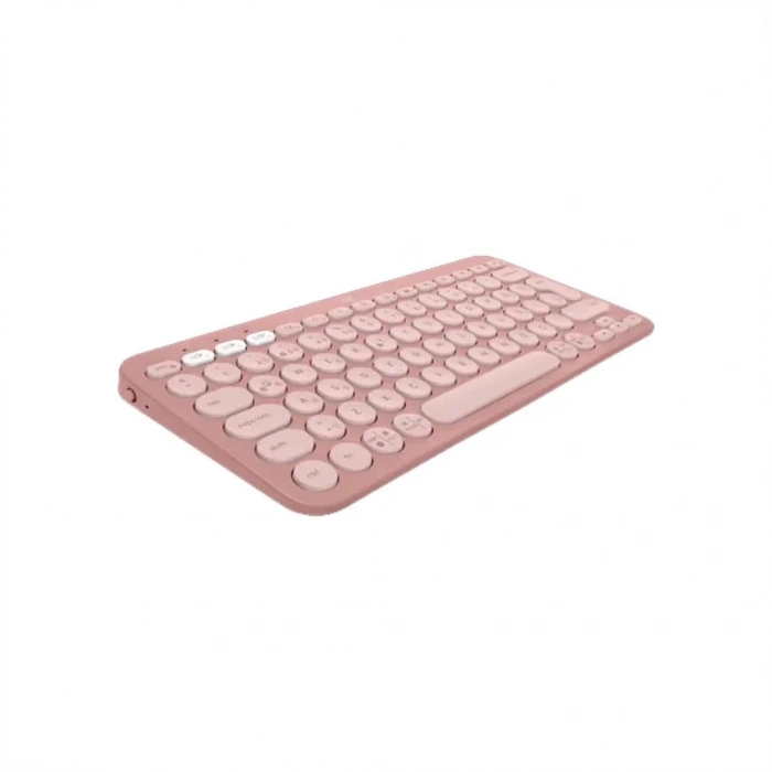 LOGITECH K380S, Pebble Keys 2,  Rose, 920-011861, Bluetooth, Türkçe, Q, Multimedya, Mini Klavye