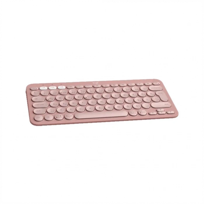 LOGITECH K380S, Pebble Keys 2,  Rose, 920-011861, Bluetooth, Türkçe, Q, Multimedya, Mini Klavye
