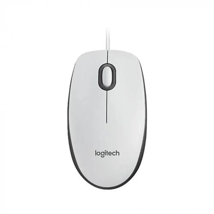 LOGITECH M100 Kablolu Mouse Beyaz 910-006764