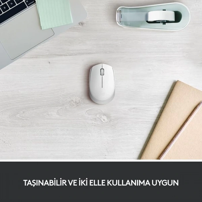 Logıtech M171 Kablosuz Mouse-Beyaz 910-006867