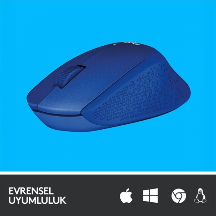 LOGITECH M330 Sessiz Kablosuz Mouse-Mavi 910-004910
