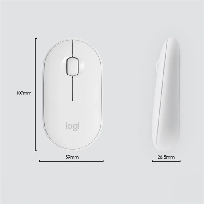 LOGITECH MK470 Kablosuz Q Trk Beyaz Multimedya Klavye - Mouse Set 920-009436