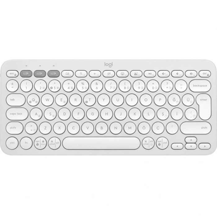 LOGITECH Pebble Keys 2 K380s Bluetooth Q Trk Beyaz Klavye (920-011859)