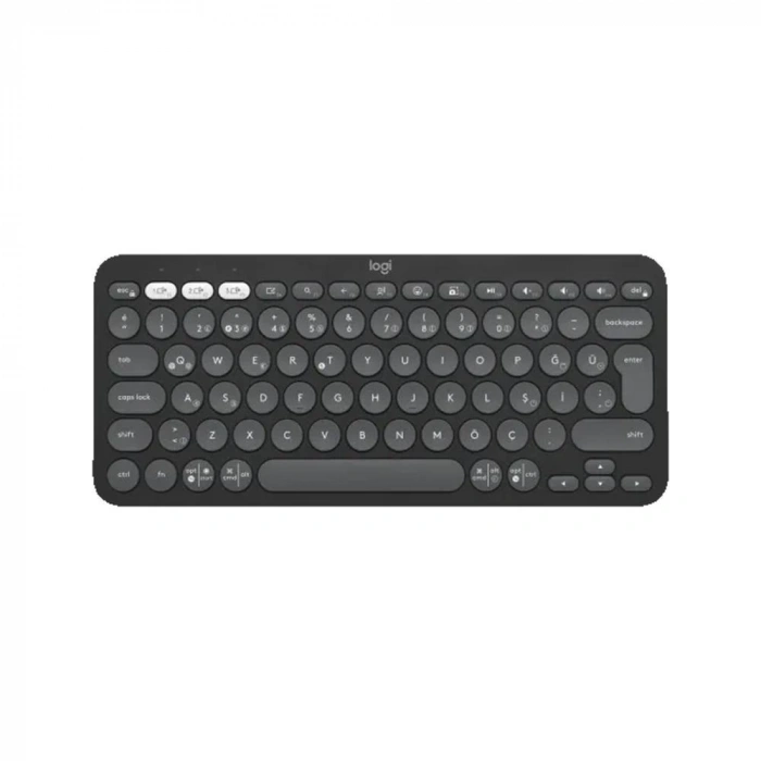 LOGITECH Pebble Keys 2 K380s Bluetooth Q Trk Siyah Klavye (920-011860)