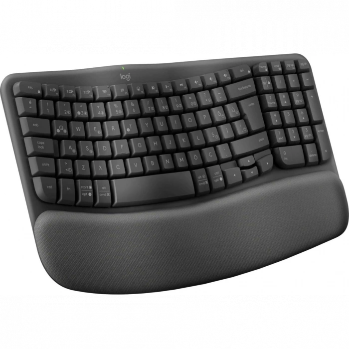 LOGITECH WAVE, 920-012311, Kablosuz, Türkçe Q, Multimedya, Dolgu Bileklikli Klavye