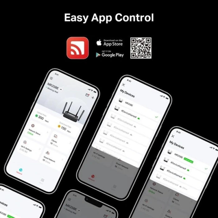 MERCUSYS MR25BE BE3600 WIFI7 DUAL BAND EV OFİS TİP ROUTER