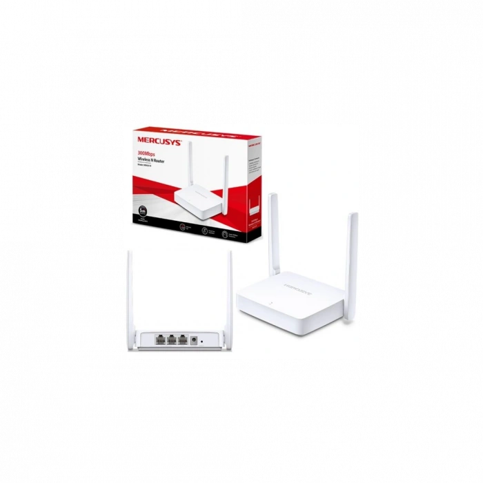 MERCUSYS MW301R, 3Port, 300Mbps, 2.4Ghz WiFi, Masaüstü, Megabit, Router
