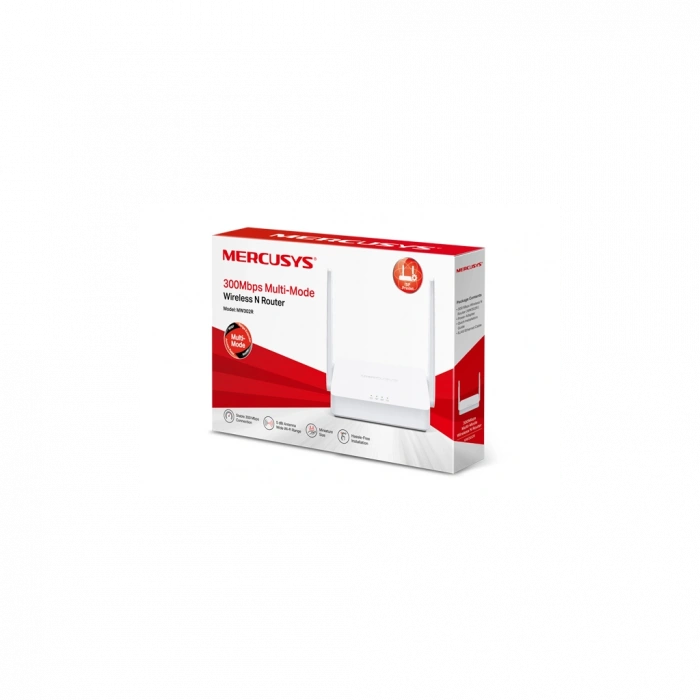 MERCUSYS MW302R, 3Port, 300Mbps, 2.4Ghz WiFi, Masaüstü, Megabit, Router