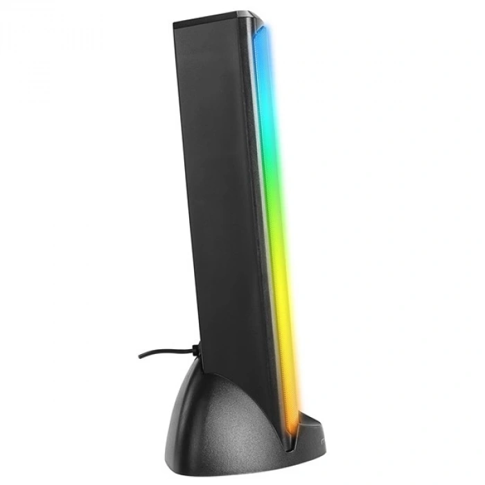 MIKADO MD-183 2.0 3W*2 Bluetooth Siyah RGB Aydınlatmalı USB + 3.5mm USB 5V Speaker Hoparlör