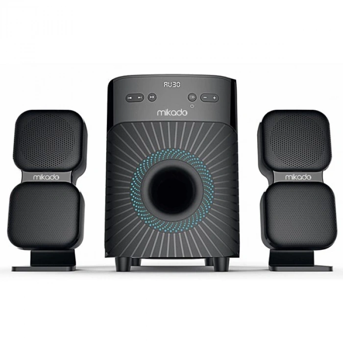 Mikado MD-360BT 2+1 38W BT/AUX/USB/FM/LED Ekran Multimedia Speaker