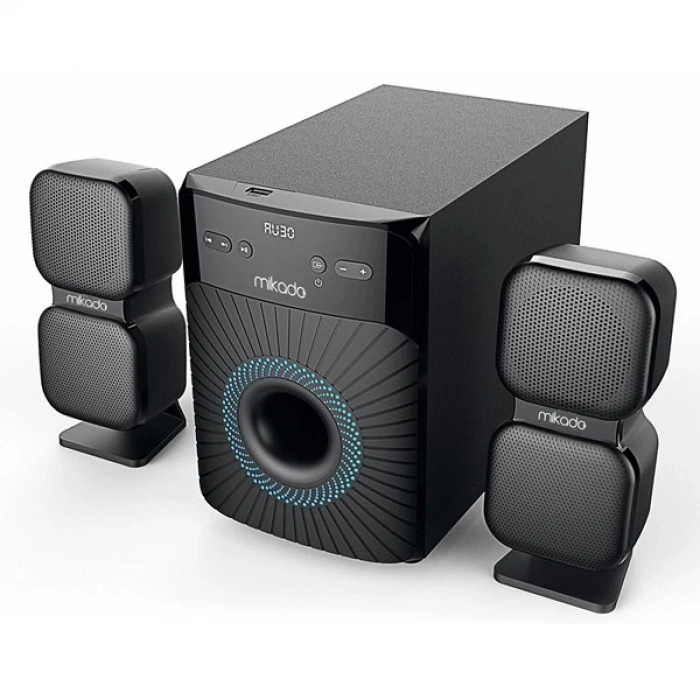 Mikado MD-360BT 2+1 38W BT/AUX/USB/FM/LED Ekran Multimedia Speaker