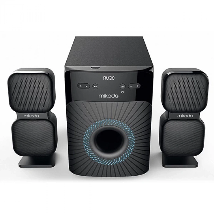 Mikado MD-360BT 2+1 38W BT/AUX/USB/FM/LED Ekran Multimedia Speaker