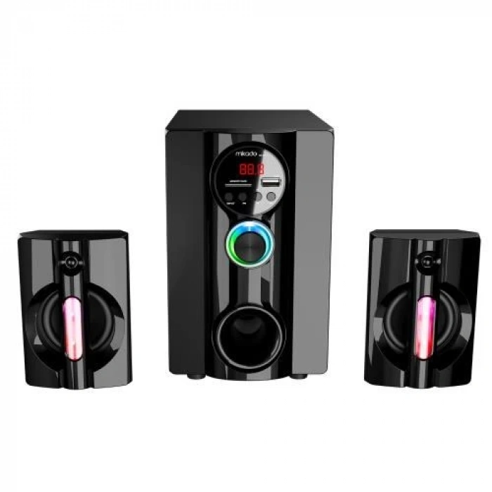 MIKADO MD-95BT 2+1 20W Siyah Multimedya FM/BT/SD/USB Speaker Hoparlör