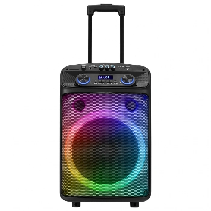 MIKADO MD-BT505, 60W, Taşınabilir, USB/BT/TF/TWS, RGB Aydınlatma, Dahili Batarya, Toplantı, Parti, Açık Hava Speaker. Kablosuz El ve Kafa Mikrofonu Hediyeli