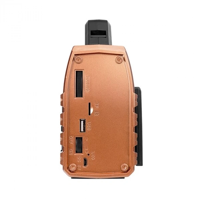 Mikado MDR-325 Ahşap USB- TF Destekli FM/AM/SW/BT+SOLAR+Power Bank 3 Band Klasik Radyo