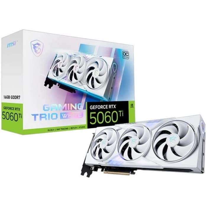 MSI 16GB RTX5060TI GAMING TRIO OC WHITE GDDR7 128bit HDMI-DP PCIE 5.0