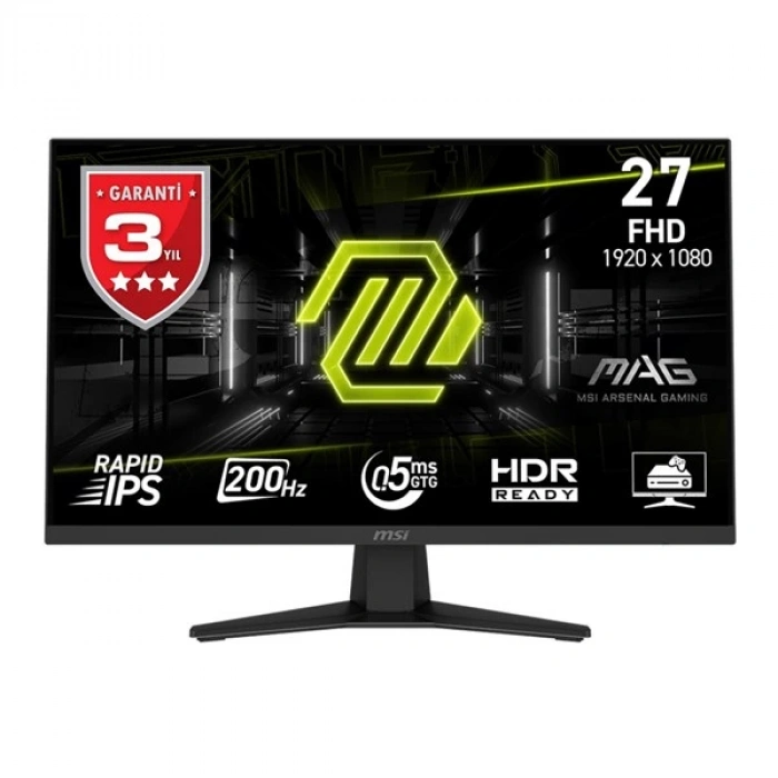 MSI 27 FLAT IPS MAG 274F 0.5MS 200HZ HDMI-DP GAMING MONİTÖR 1920X1080